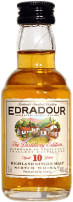 免费送货 | 威士忌单一麦芽威士忌 Edradour 英国 10 岁 微型瓶 5 cl