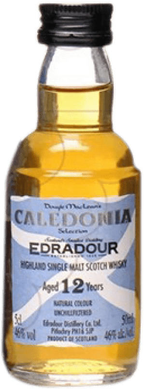 7,95 € Бесплатная доставка | Односолодовый виски Edradour Caledonia 12 Лет Мини-бутылка 5 cl