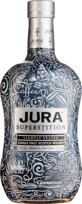 Бесплатная доставка | Виски из одного солода Isle of Jura Superstition Tattoo Объединенное Королевство 70 cl