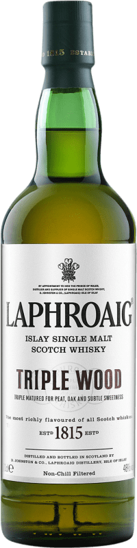 免费送货 | 威士忌单一麦芽威士忌 Suntory Laphroaig Triple Wood 英国 70 cl