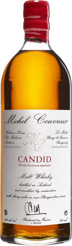 免费送货 | 威士忌单一麦芽威士忌 Michel Couvreur Candid 英国 70 cl