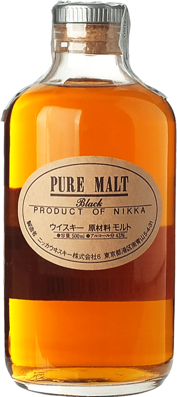 免费送货 | 威士忌单一麦芽威士忌 Nikka Black 日本 瓶子 Medium 50 cl