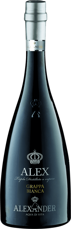 Envio grátis | Aguardente Grappa Alexander Bianca Itália 70 cl