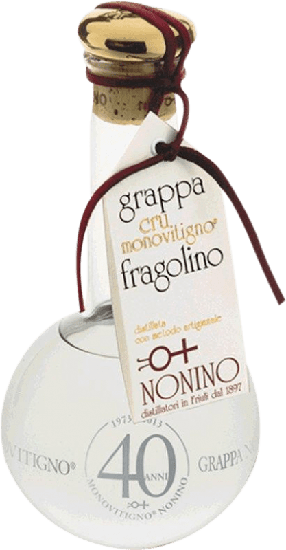 143,95 € Envio grátis | Aguardente Grappa Nonino Fragolino Garrafa Medium 50 cl