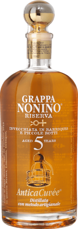 85,95 € Spedizione Gratuita | Grappa Nonino Riserva 5 Anni