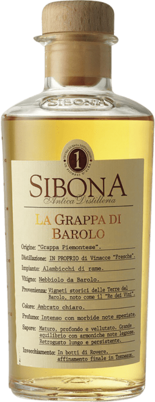 27,95 € | Grappa Sibona D.O.C.G. Barolo Italia Botella Medium 50 cl
