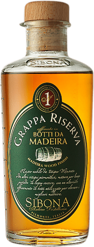 Envio grátis | Aguardente Grappa Sibona Botti da Madeira Itália Garrafa Medium 50 cl