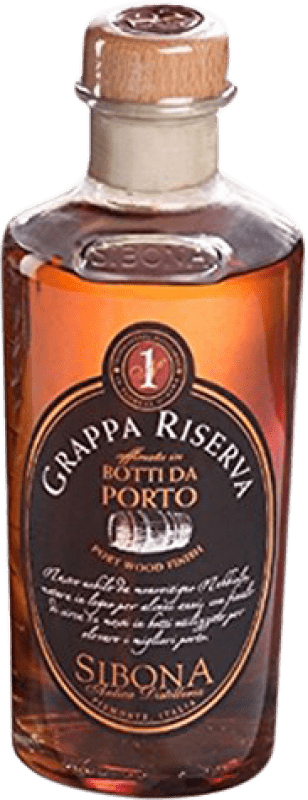 Envio grátis | Aguardente Grappa Sibona Botti da Porto Itália Garrafa Medium 50 cl