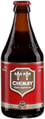 Kostenloser Versand | Bier Chimay Roja Belgien Drittel-Liter-Flasche 33 cl