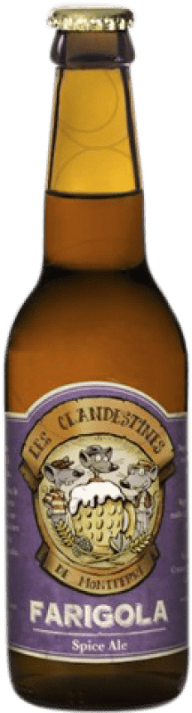 送料無料 | ビール Les Clandestines Ale スペイン 1/3ボトル 33 cl Spiced — スパイス入り, Farigola — タイム