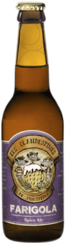 2 95 送料無料 ビール Cervezas Les Clandestines Farigola スペイン Botellin Tercio 33 Cl