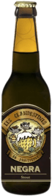 2,95 € | Bier Les Clandestines Negra Spanien Drittel-Liter-Flasche 33 cl