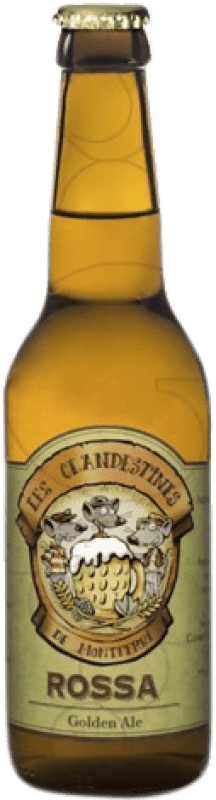 Kostenloser Versand | Bier Les Clandestines Red Ale — Rotes, Golden Ale — Gold Ale Spanien Drittelliterflasche 33 cl
