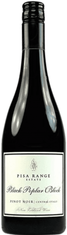 Free Shipping | Red wine Pisa Range Black Poplar Block New Zealand Pinot Black 75 cl