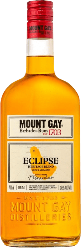 Envoi gratuit | Rhum Mount Gay Eclipse Añejo Barbade 70 cl