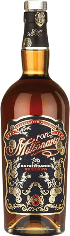 Бесплатная доставка | Ром Rossi & Rossi Millonario 10 Aniversario Extra Añejo Перу 70 cl