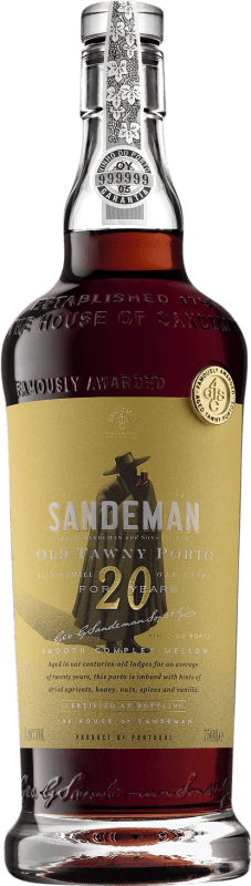 59,95 € | Vin Fortifié Sandeman Porto I.G. Porto Porto Portugal Tempranillo, Touriga Franca, Touriga Nacional, Tinta Amarela, Tinta Cão, Tinta Barroca 20 Ans 75 cl