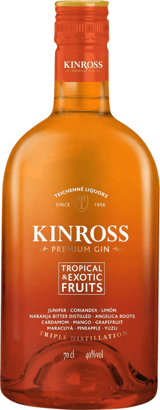 Envoi gratuit | Gin Teichenné Kinross Tropical & Exotic Fruits Gin Espagne 70 cl