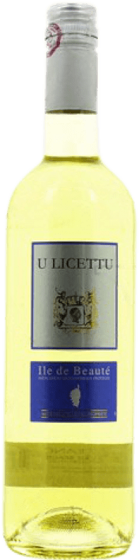 Free Shipping | White wine d'Aghione Samuletto U Licettu Young I.G.P. Île de Beauté France Chardonnay, Vermentino 75 cl