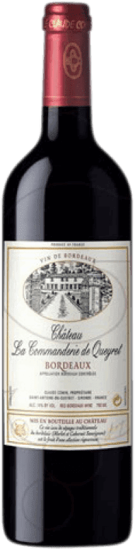 9,95 € | Красное вино Vignobles Comin Château La Commanderie de Queyret старения A.O.C. Bordeaux Франция Merlot, Cabernet Sauvignon 75 cl