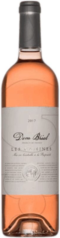 Бесплатная доставка | Розовое вино Vignobles Dom Brial Les Camines Молодой A.O.C. France Франция Syrah, Grenache 75 cl