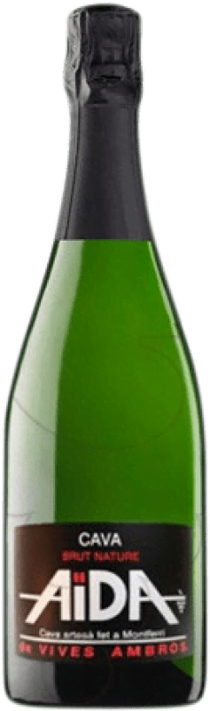 Envoi gratuit | Blanc mousseux Vives Ambròs Aïda Brut Nature Jeune D.O. Cava Catalogne Espagne Macabeo, Xarel·lo, Parellada 75 cl