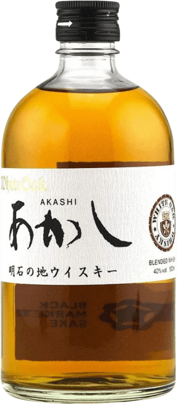 Free Shipping | Whisky Blended White Oak Akashi Blended Reserve Japan Medium Bottle 50 cl