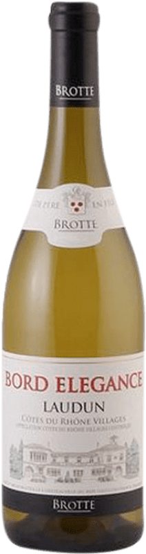 Бесплатная доставка | Белое вино Brotte Villages Laudun Blanc A.O.C. Côtes du Rhône Villages Рона Франция Grenache White 75 cl