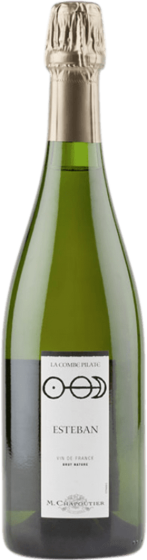 Envoi gratuit | Blanc mousseux Michel Chapoutier La Combe Pilate Esteban Brut Nature France Viognier 75 cl