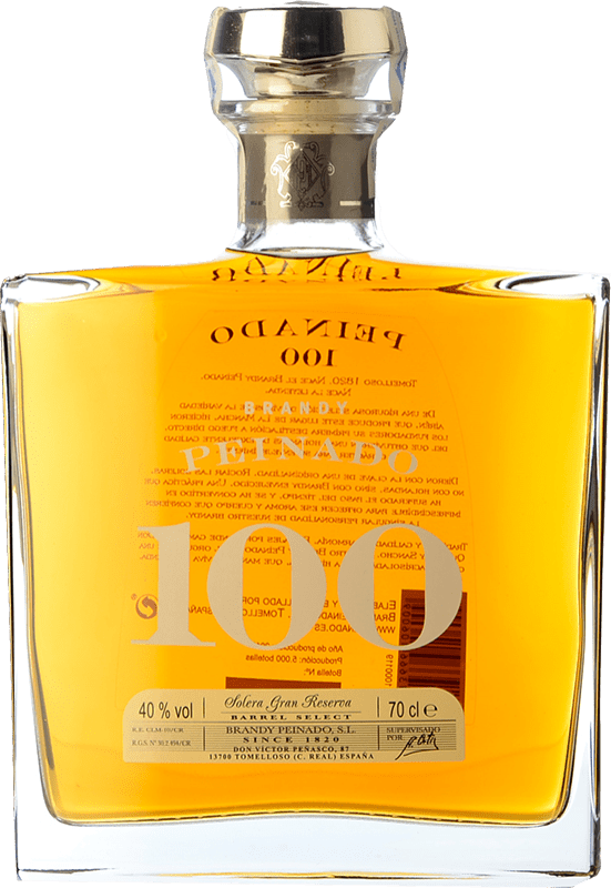 Free Shipping | Brandy Peinado Reserve Spain 100 Years 70 cl