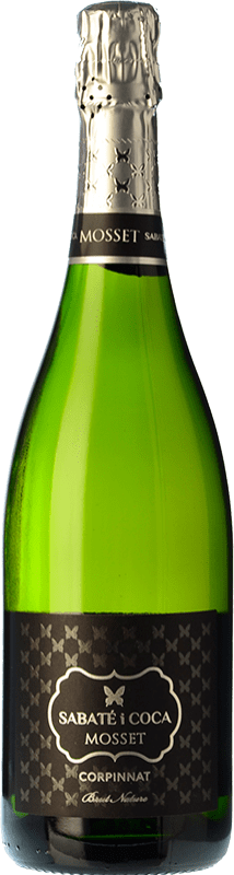 18,95 € | Blanc mousseux Sabaté i Coca Castellroig Mosset Brut Nature Réserve Corpinnat Catalogne Espagne Macabeo, Xarel·lo, Parellada 75 cl