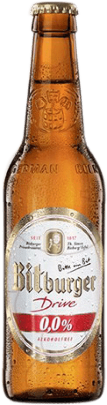 Free Shipping | Beer Bitburger Germany One-Third Bottle 33 cl Alcohol-Free