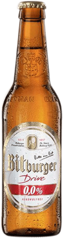 Envio grátis | Cerveja Bitburger Alemanha Garrafinha Terço 33 cl Sem Álcool