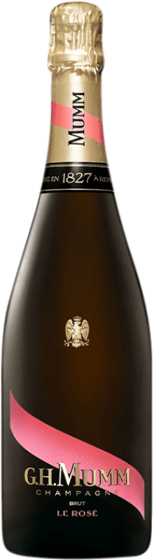 167,95 € 送料無料 | ロゼスパークリングワイン G.H. Mumm Cordon Rouge Le Rosé Brut A.O.C. Champagne マグナムボトル 1,5 L