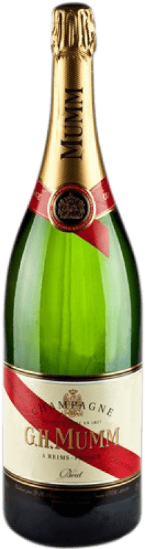 1 245,95 € | Белое игристое G.H. Mumm Cordon Rouge брют Гранд Резерв A.O.C. Champagne шампанское Франция Pinot Black, Chardonnay, Pinot Meunier Бутылка Salmanazar 9 L