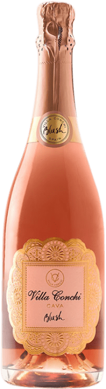 Envío gratis | Espumoso Blanco Villa Conchi Blush Brut D.O. Cava Cataluña España Trepat 75 cl