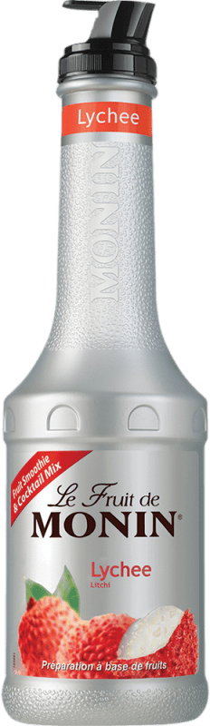 Free Shipping | Cocktail Fruit Purée Monin France 1 L Lychee Alcohol-Free