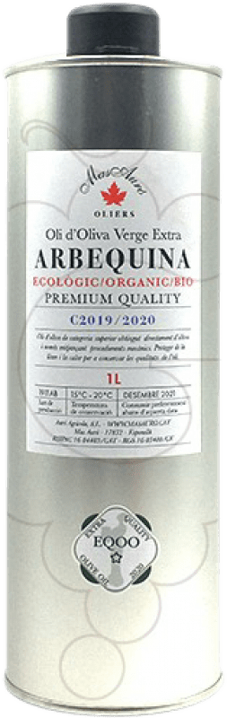 29,95 € Free Shipping | Cooking Oil Mas Auró Arbequina D.O. Empordà Catalonia Spain Bottle 1 L