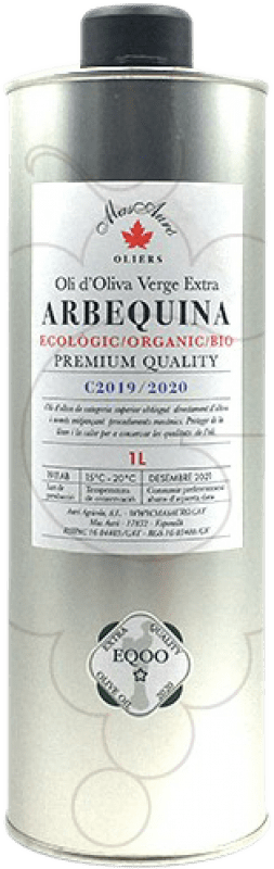 Envio grátis | Azeite de Oliva Mas Auró Virgen Extra Ecológico Organic D.O. Empordà Catalunha Espanha Arbequina 1 L