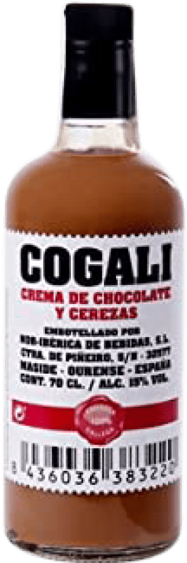 Envío gratis | Crema de Licor Nor-Iberica de Bebidas Cogali Chocolate y Cerezas España 70 cl