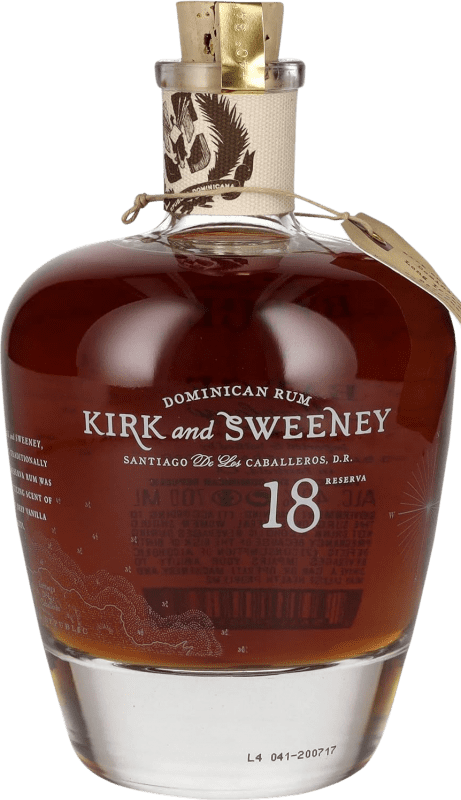 75,95 € Free Shipping | Rum 3 Badge Kirk and Sweeney Extra Añejo 18 Years