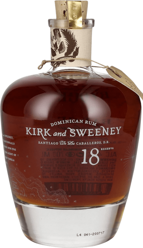 Бесплатная доставка | Ром 3 Badge Kirk and Sweeney Extra Añejo Доминиканская Респблика 18 Лет 70 cl