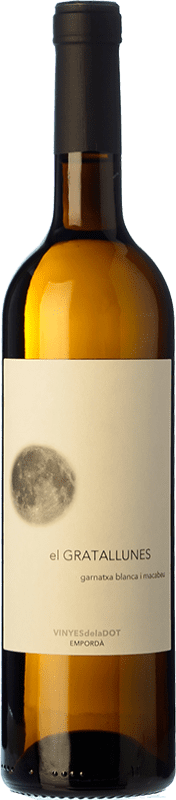 Envío gratis | Vino blanco Vinyes de La Dot El Gratallunes Joven D.O. Empordà Cataluña España Garnacha Blanca, Macabeo 75 cl