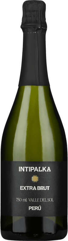 Envio grátis | Espumante branco Viñas Queirolo Intipalka Extra Brut Peru Pinot Preto, Chardonnay 75 cl