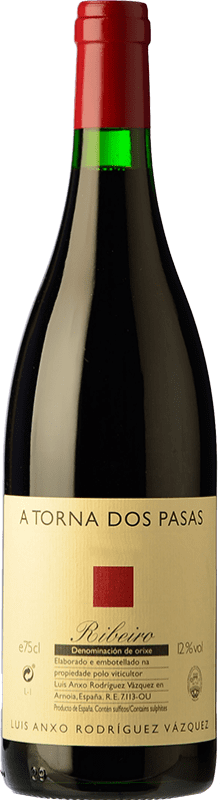 24,95 € Free Shipping | Red wine A Torna dos Pasas Crianza D.O. Ribeiro Galicia Spain Caíño Black, Brancellao Bottle 75 cl