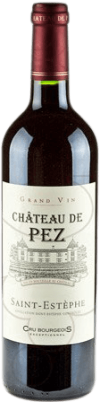 Spedizione Gratuita | Vino rosso Château de Pez A.O.C. Saint-Estèphe bordò Francia Merlot, Cabernet Sauvignon, Cabernet Franc, Petit Verdot 75 cl