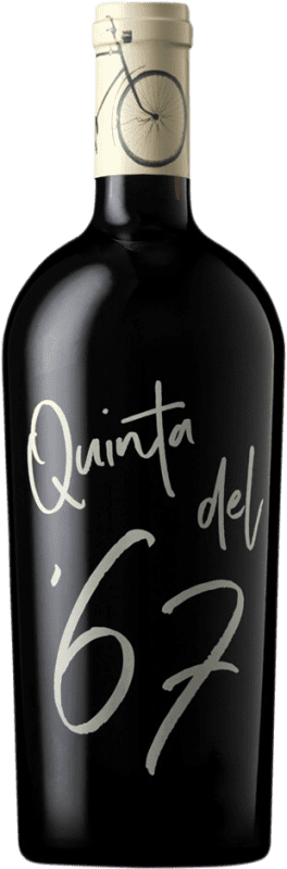 13,95 € Free Shipping | Red wine Quinta del 67 Crianza D.O. Almansa Castilla la Mancha y Madrid Spain Grenache Tintorera Bottle 75 cl