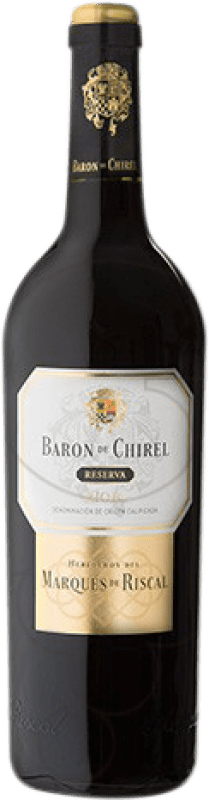 1 031,95 € Бесплатная доставка | Красное вино Marqués de Riscal Baron de Chirel Резерв D.O.Ca. Rioja Имперская бутылка-Mathusalem 6 L