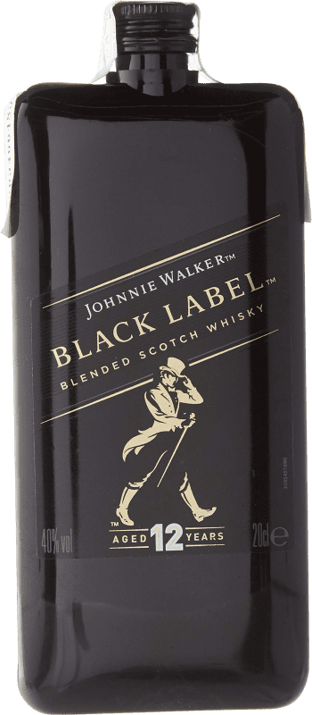 9,95 € | Whisky Blended Johnnie Walker Black Label Reserva Reino Unido Garrafinha 20 cl PET