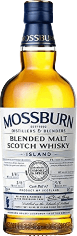 Free Shipping | Whisky Single Malt Mossburn Blended Malt Island Highlands United Kingdom 70 cl